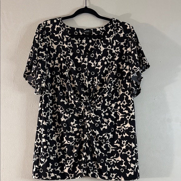 Alfani Tops - Alfani Floral Twist-Front Top – Women’s Size L